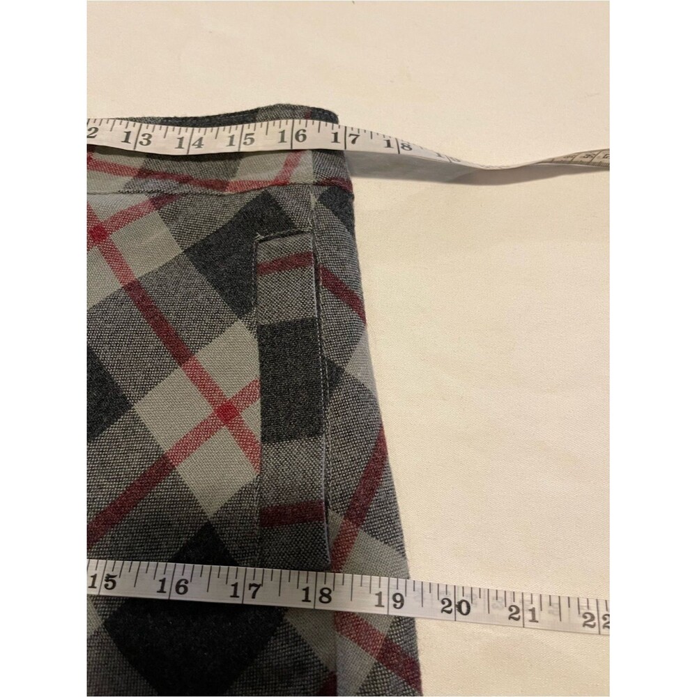 Merona Womens Plaid Tartan Mini Skirt Preppy Wool Blend Work Career Office Sz 12 - Picture 12 of 12